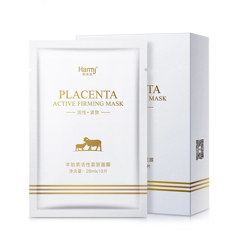 10 шт. Антивозрастная маска для лица с овечьей плацентой | Красота и здоровье