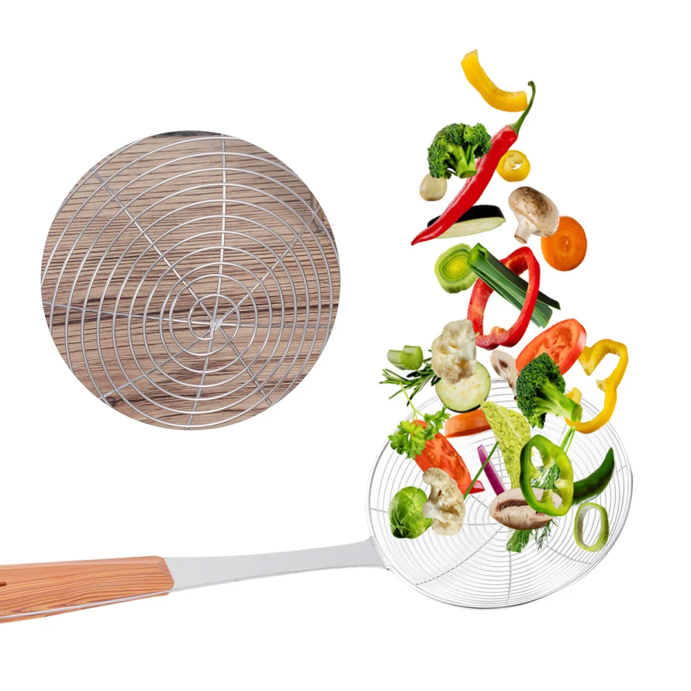 Нержавеющая сталь масло для жарки ложка ситечко сетки Еда половник дуршлаг