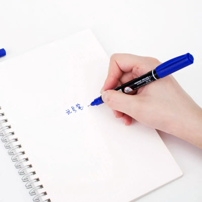 9 шт./компл. двойной наконечник перманентные маркеры черные красные синие чернила