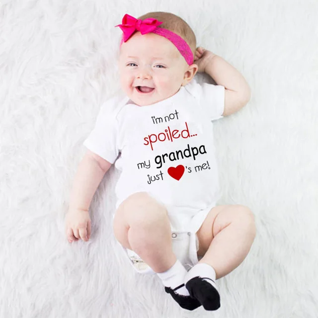 Детский комбинезон 100% хлопок с коротким рукавом принтом на день рождения|Боди