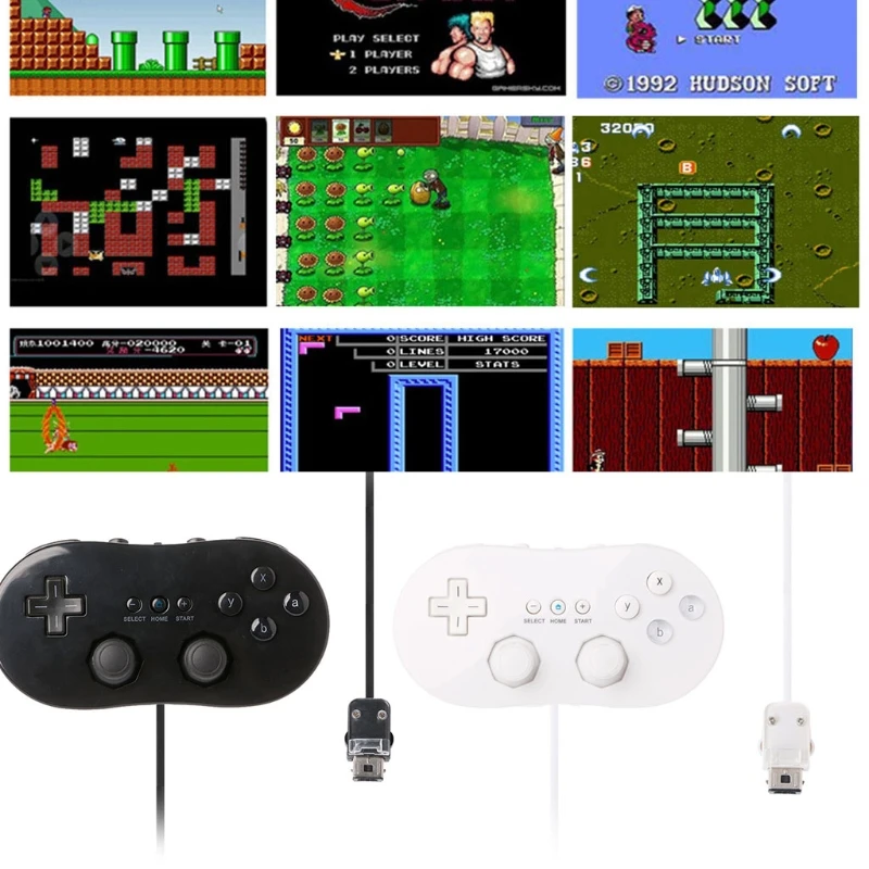 

Classic First Gen Wired Game Controller Gaming Remote Pro Gamepad For Wii K3NB