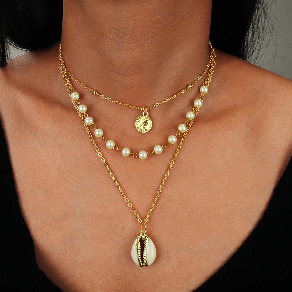 Lepenn Новое поступление ювелирные изделия трендовая массивная оболочка золотого