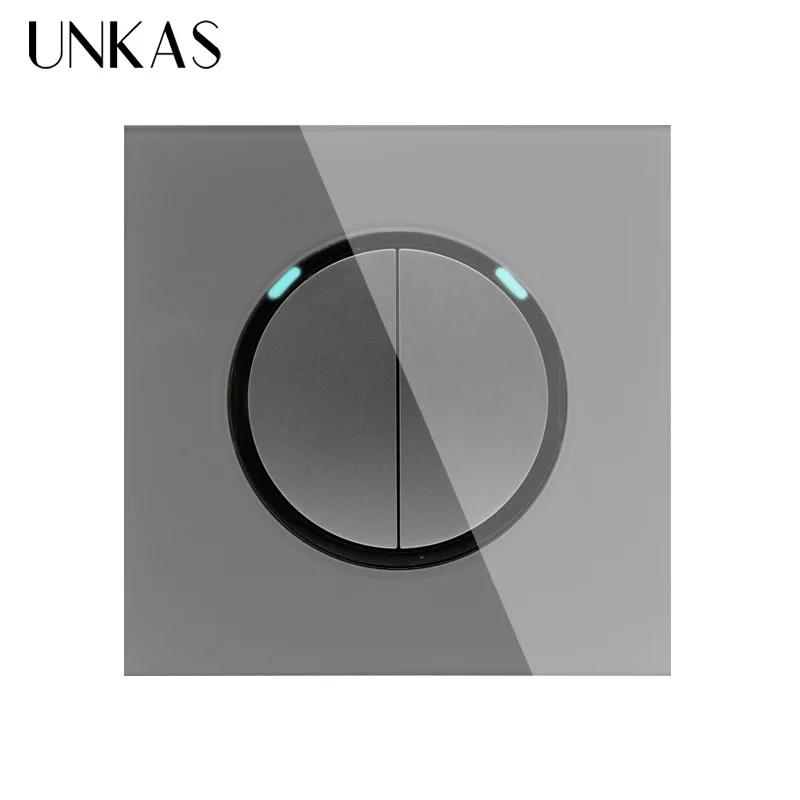 Настенный светильник ель света UNKAS 2 клавиши 1 способ включение/выключение со