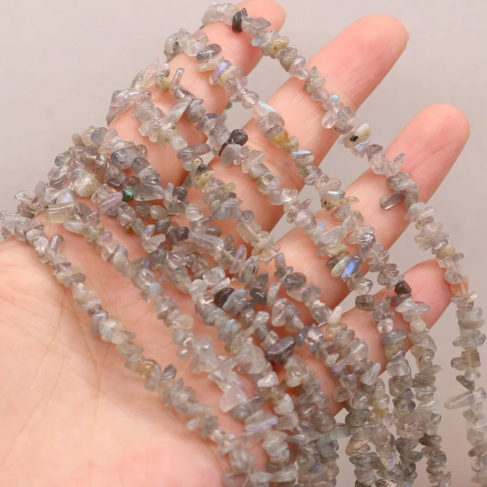 

Natural Semi-precious Stone Irregular Gravel Flash Labradorite Lady Beaded Making DIY Necklace Bracelet Exquisite Jewelry Gifts