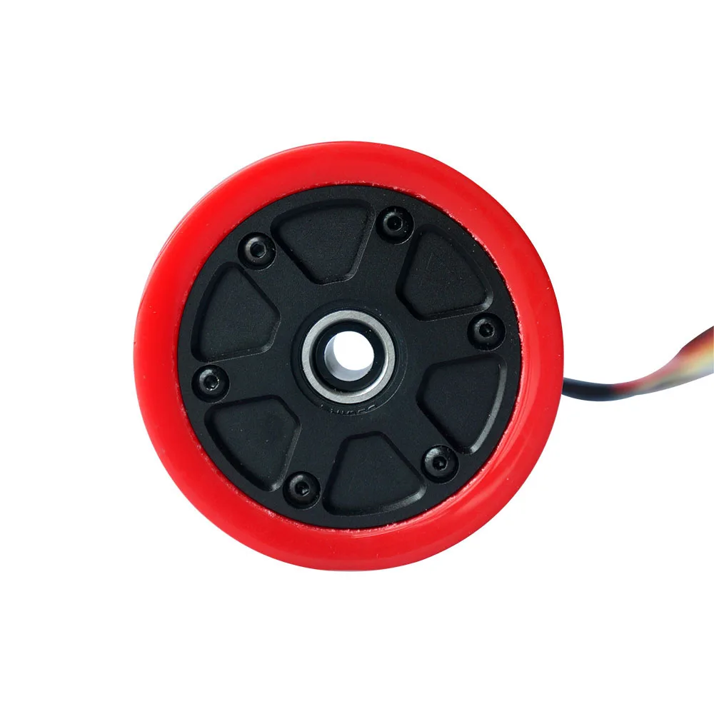 Мотор-ступица Maytech 70 мм 2 шт. с черными/оранжевыми полиуретановыми шинами |