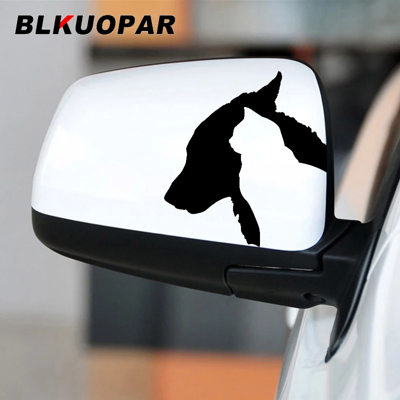 Наклейки на автомобиль с изображением кота и собаки BLKUOPAR солнцезащитные