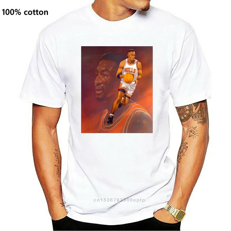 

SCOTTIE PIPPEN ORIGINAL 90'S BASKETBALL INSPIRED PAINTING T-SHIRT