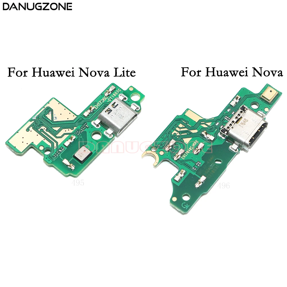 10 шт./лот для Huawei P10 Lite/Nova Lite USB зарядный док порт разъем плата зарядки гибкий