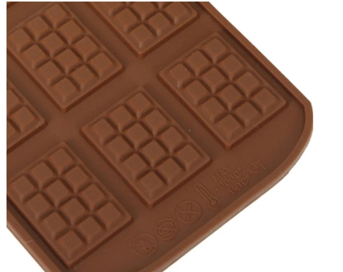 

Silicone Mold 12 Cells Chocolate Plate Mold Waffle Pudding Baking Tool Patisserie Candy Cake Decoration Mold Kitchen Accessories
