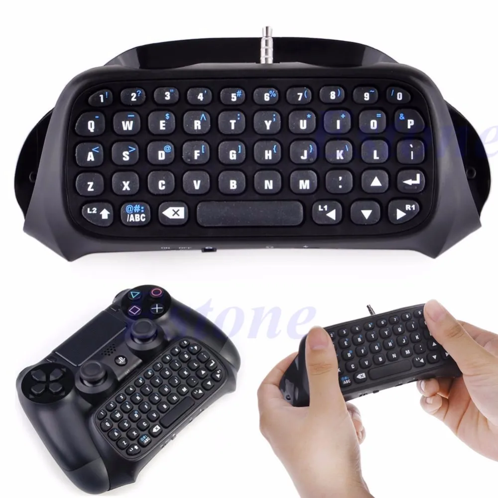 Новая беспроводная клавиатура Bluetooth Клавиатура Chatpad для игровой 4 контроллера PS4