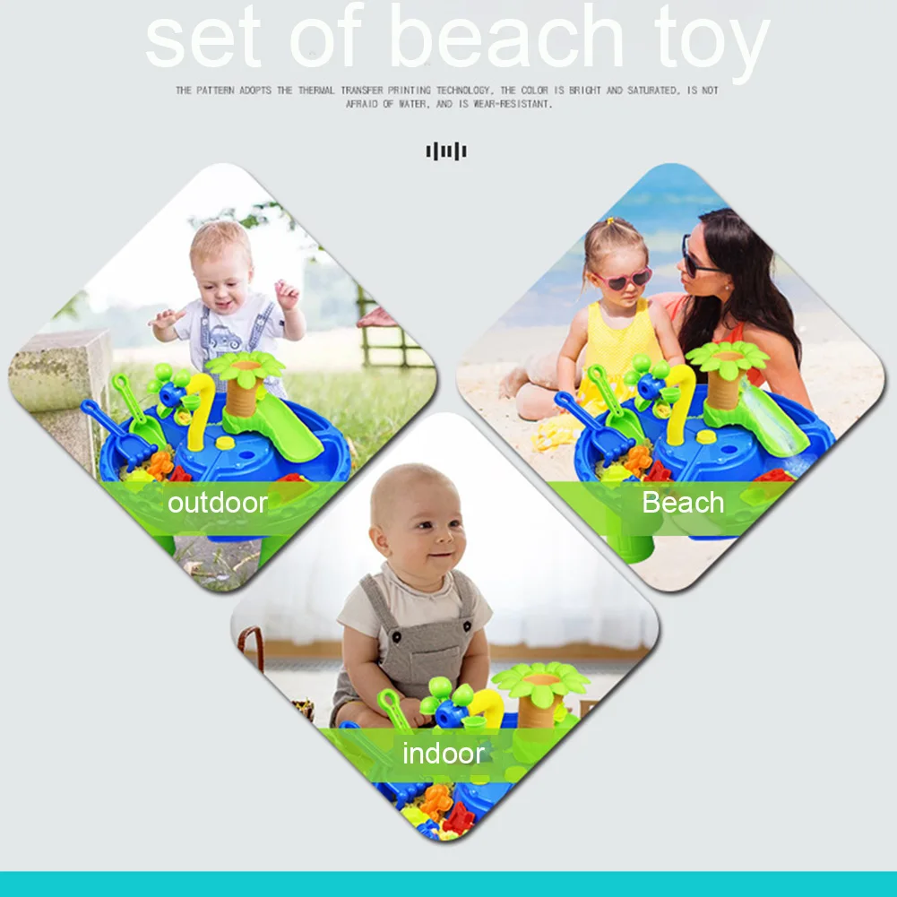 

22pcs Summer Kids Gift Colorful Multipurpose Digging Pit Detachable Sand Table Garden Beach Toy Set Water Outdoor Activity