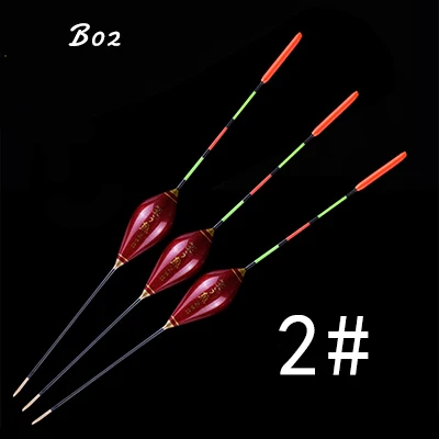 B02-2 2 шт./компл. поплавок для ловли карпа, короткий поплавок для рыбалки+ защитная трубка для рыболовных снастей, вертикальные рыболовные аксессуары - Цвет: B02-2