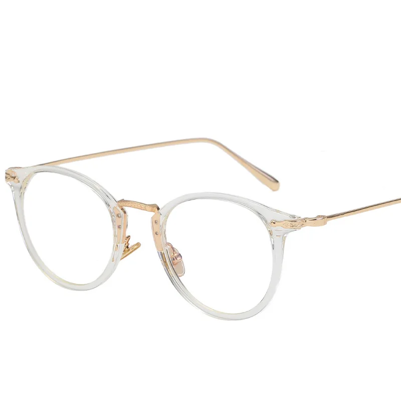TR90 прозрачные круглые очки для мужчин и женщин оптические близорукости по