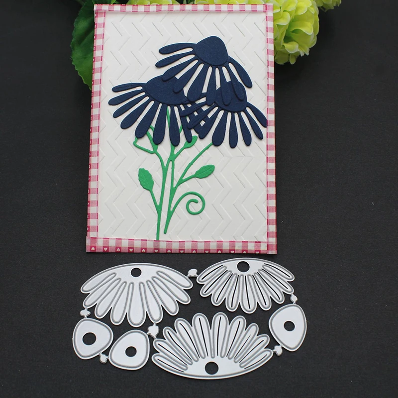 Metal Cutting Dies For Scrapbooking Hollow Flower Embossing DIY Template Photo Album Decor Stencil Handmade Card Making Model | Дом и сад
