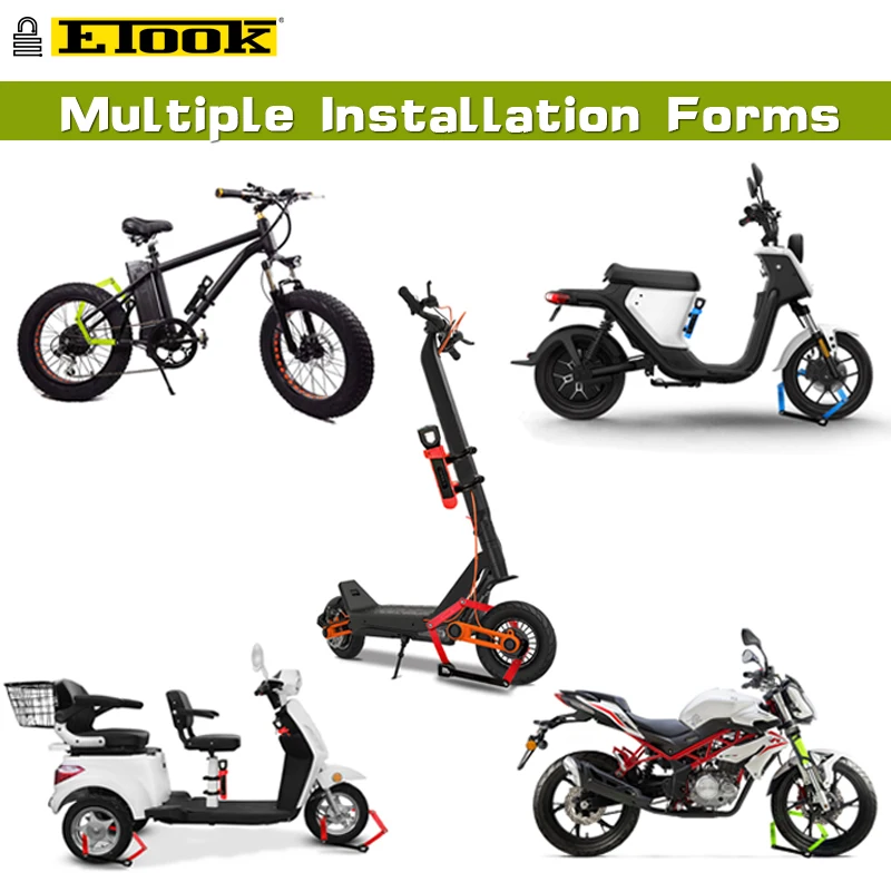 Etook Hot Sell Professinal Anti Theft Folding Foldable Steel Bicycle Lock for E Bike