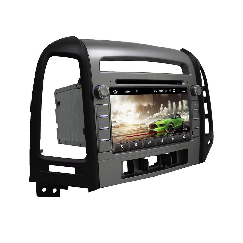 7 &quotPX6 Android 10 0 автомобильный мультимедийный плеер 6 ядро для Hyundai Santa Fe 2006 2011 DVD