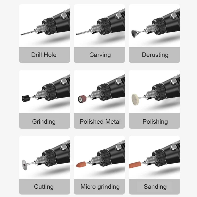 12 В мини беспроводная/Проводная гравировальная ручка электрическая вращающаяся