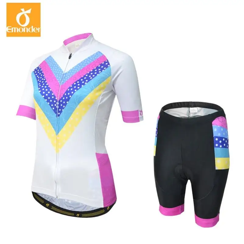 

EMONDER Cycling Jersey Sets Women Summer Quick-Dry MTB Bike Cycling Clothing Breathable Mountian Bicycle Clothes Ropa Ciclismo