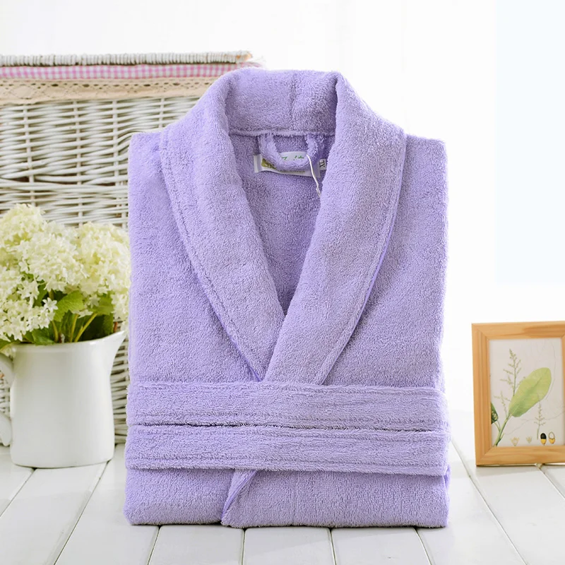Casual Home Bathrobe 100% Cotton white Toweling Terry Robe Unisex lovers Soft Bath Robe Men And Women пижама new Sleepwear