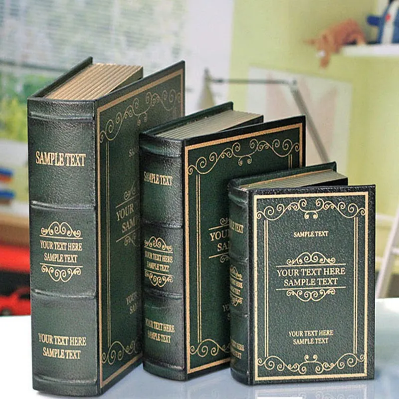 Винтажная модель книг контейнер для всякой всячины домашний декор