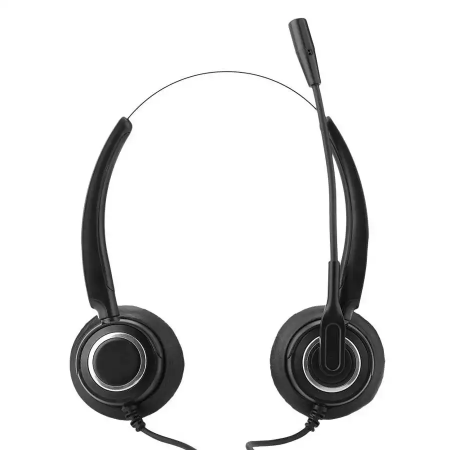Call Center Headset RJ9 With Microphone Noise Cancelling Volume Control Mute for Box / VOIP network phone PC Game | Электроника
