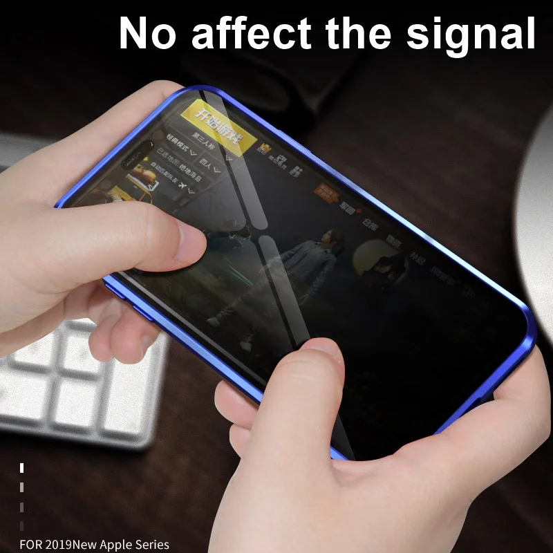 

Tongdytech Magnetic Case For Iphone XS 11 Pro MAX X 7 8 6 6s Plus SE Coque Metal Phone Cover Tempered Glass 360 Protective Cases