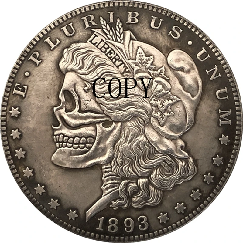Hobo Nickel two face 1893 копия монеты доллара США Моргана|copy coins|copy dollar coincopy coins |