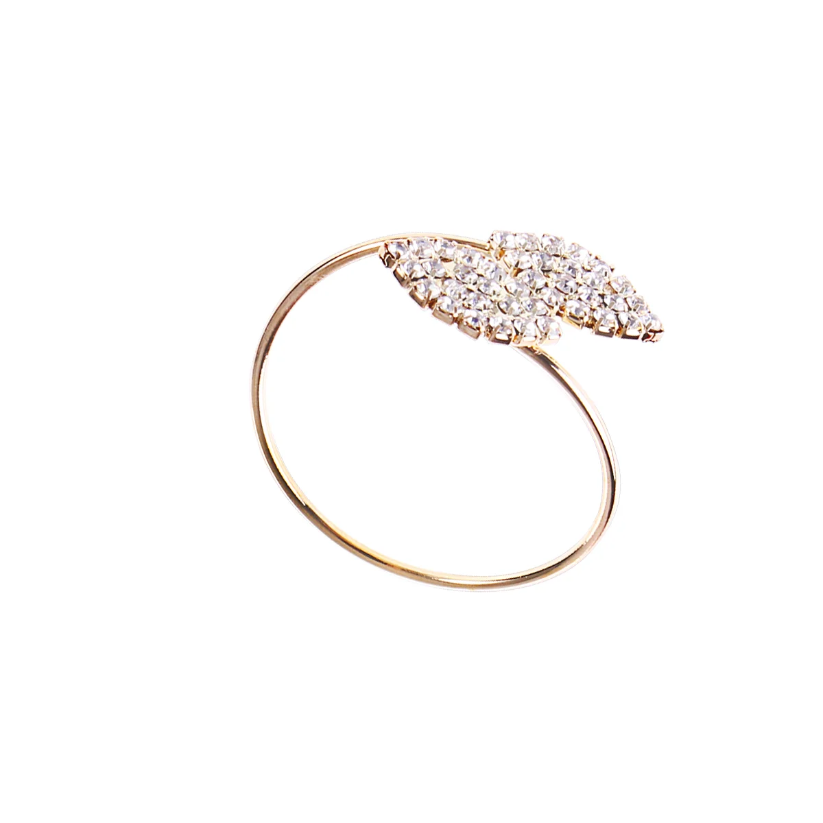 

10 Pcs Rhinestone Napkin Rings Serviette Buckles for Wedding Party Banquet Dinner