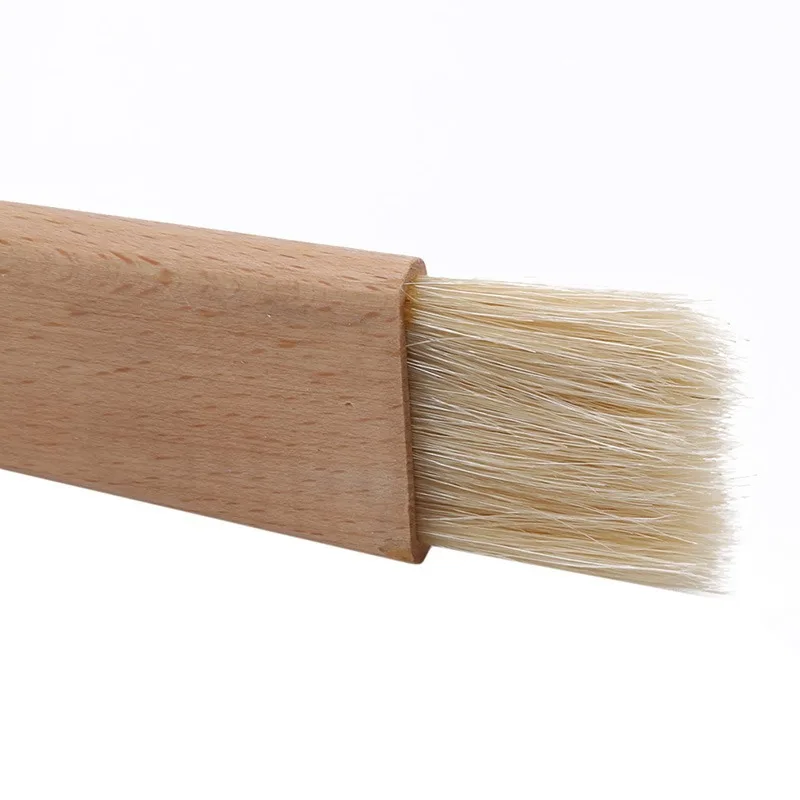 Деревянные щетки для выпечки барбекю Кухонное масло щетка с круглой ручкой