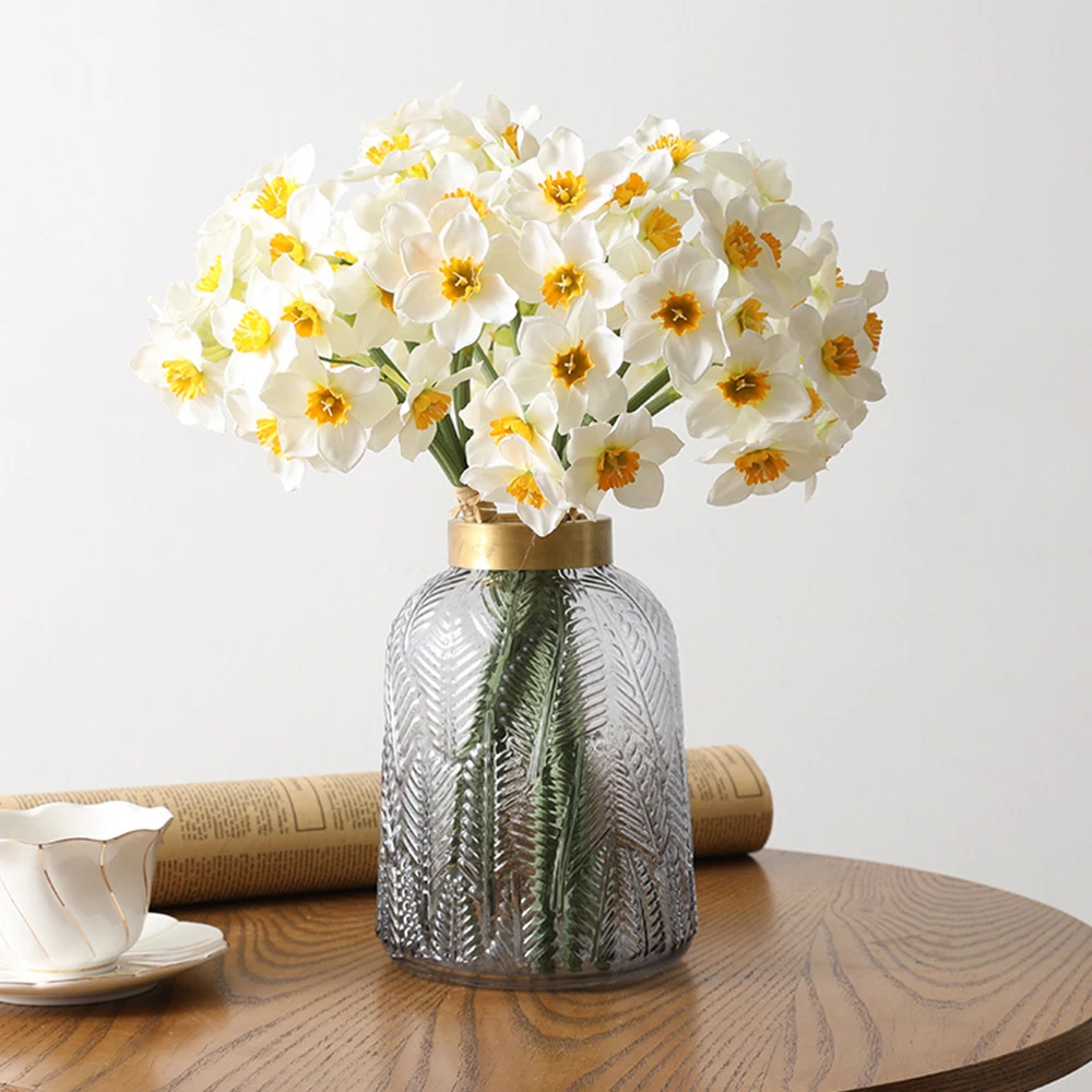 6 шт./лот европейский стиль имитация Нарцисса цветок для гостиной на окно