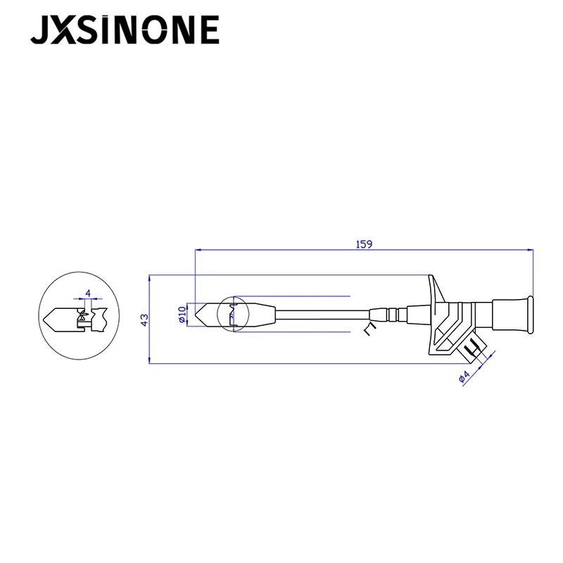 JXSINONE P5005 2 шт. 10 а профессиональные иглы для пирсинга тестовые зажимы мультиметр