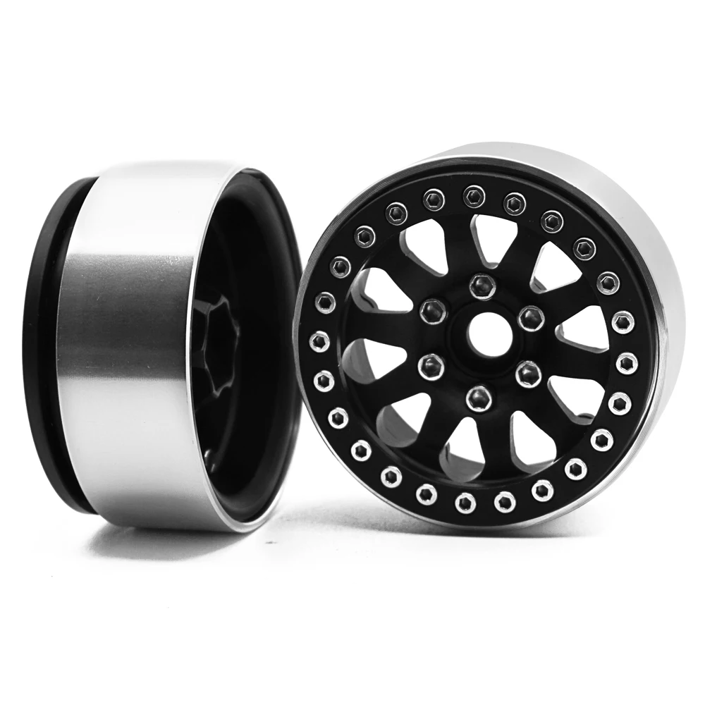 AXSPEED 4 шт./лот 1/10 RC Rock Car CNC сплав 1 9 дюйма Beadlock колесный обод для SCX10 CC01 F350 D90 высокое