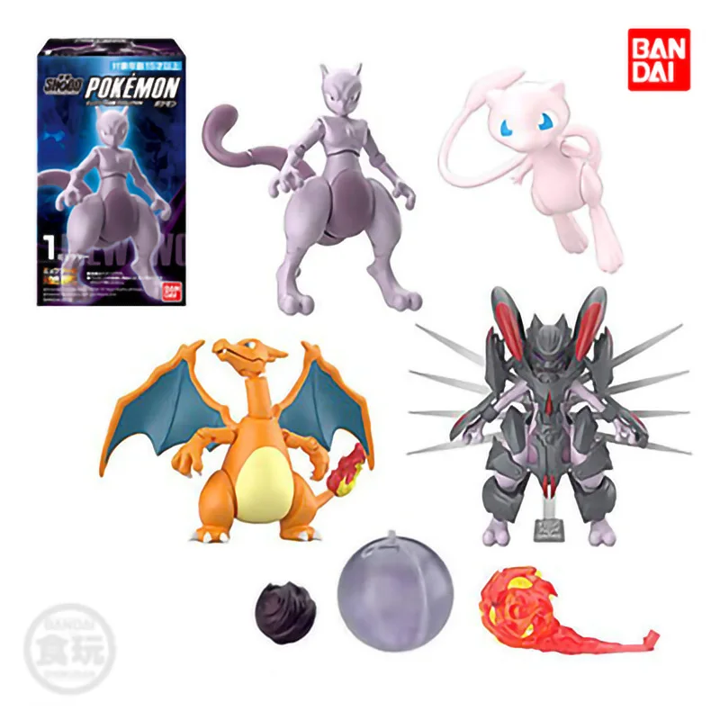 Фигурка покемона Shokugan оригинальная аниме-фигурка Shodo 01 Mewtwo Mew Charizard Коллекционная