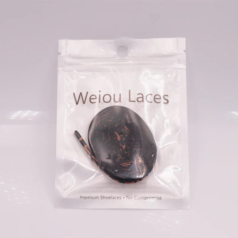 

Weiou Premium Lace Silk Sceen String 8MM Excellent Cord For Unisex Sneaker "WEAREVICTOR" Printed Lacet Orange/Black