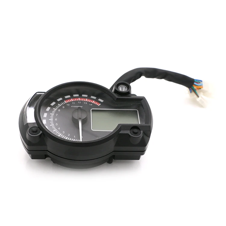 

Motorcycle 7 Colors 15000rpm LCD Digital Speedometer Tachometer Odometer Instrument Adjustable For Cruiser Chopper Cafe Racer