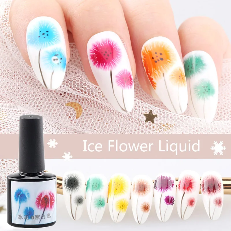CHUNSHU Новый ледяной цветок Жидкий Гель лак для ногтей личная гигиена дизайн DIY