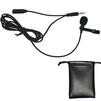 besegad mini lavalier phone microphone mic 3 5mm jack wired clip on lapel hands free headset with headphone input port