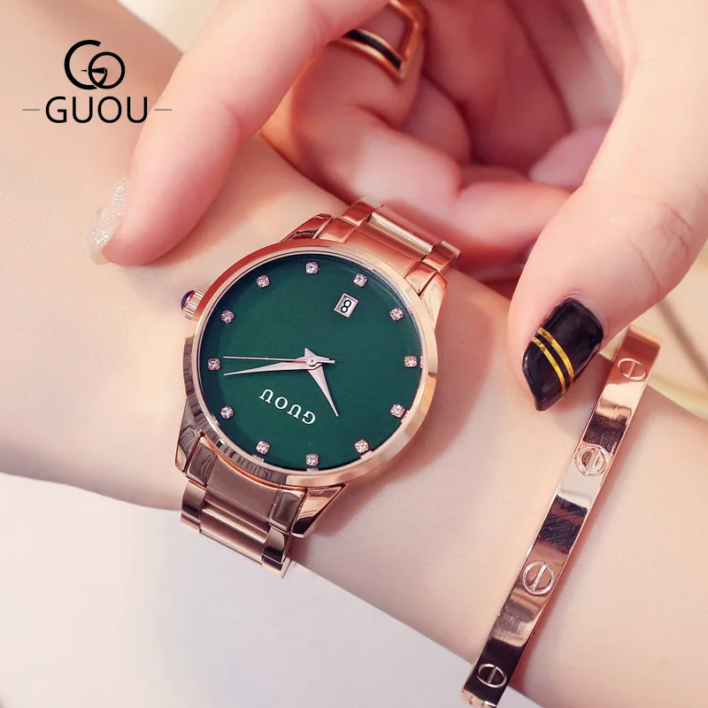 Relogio Feminino Fashion Women Quartz Date Watches Women Rose Gold Watch Casual Stainless Steel Dress Wristwatch zegarki damskie