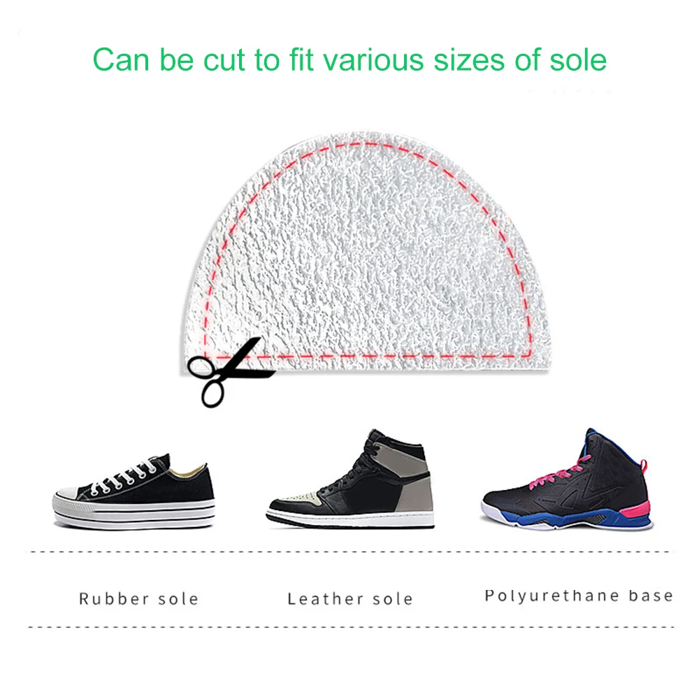 1 пара нескользящих подушечек для обуви мужчин s можно разрезать самоклеющиеся
