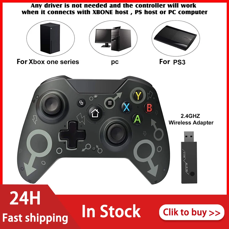 Беспроводной геймпад для Xbox One беспроводной адаптер 2 4 ГГц совместимый с игровой