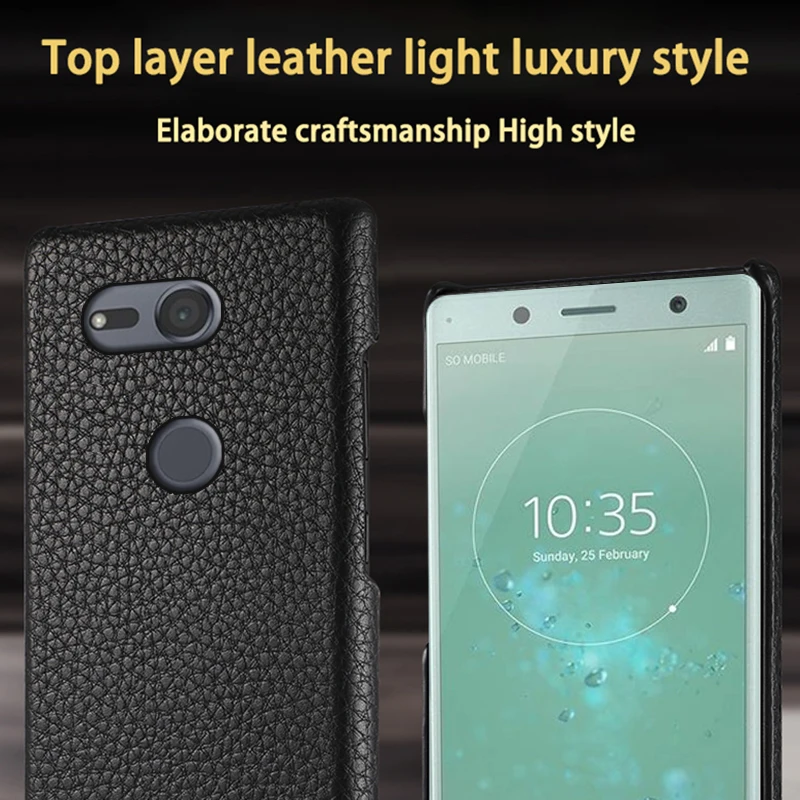 Кожаный чехол для телефона Sony Xperia X Z Z2 Z3 Z4 Z5 XZ2 XZ4 Compact XA XA1 XA2 Ultra XZ1 XZ Premium 5 8 10 Plus