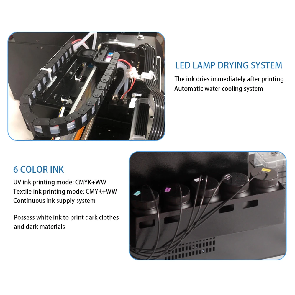 A4 УФ led автоматический струйный принтер для мобильный телефон shell акрилового