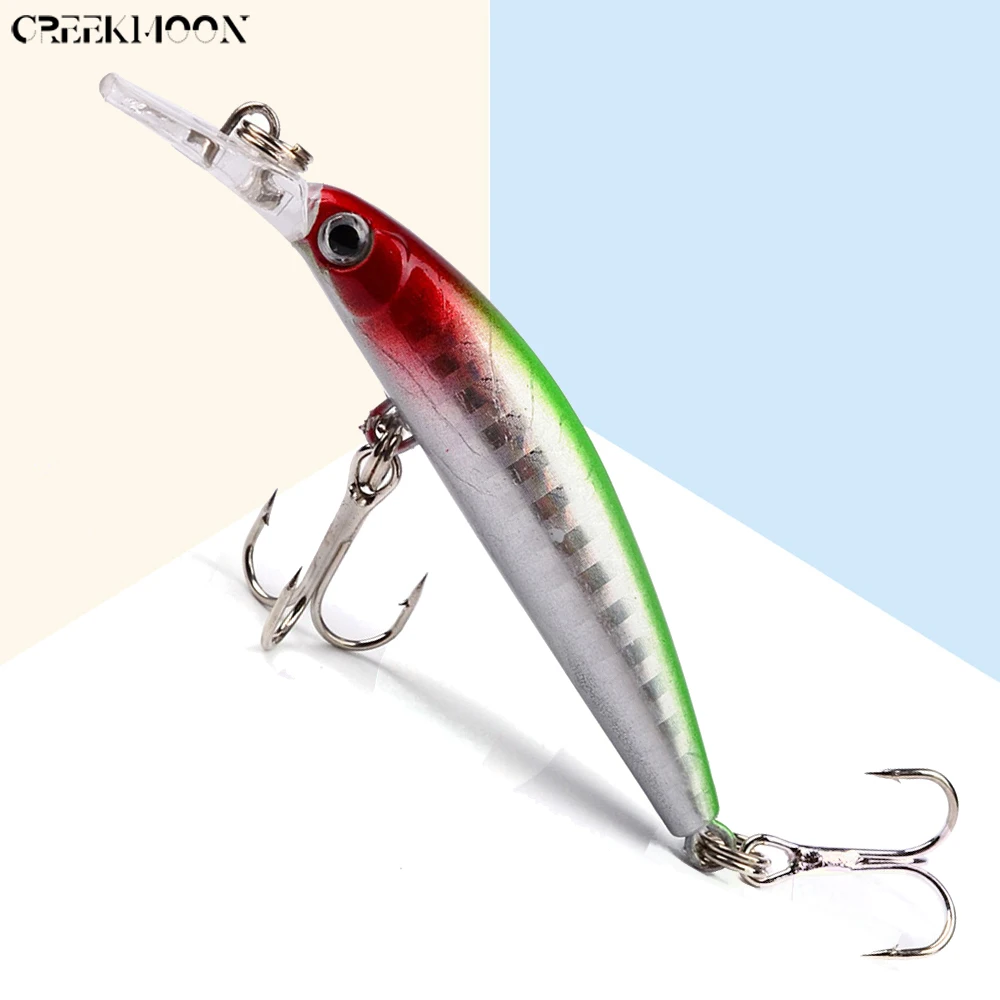 

6 шт./лот, 7 см, 3,3 г, жесткая мини-приманка в виде гольяна, верховодные рыболовные приманки, искусственные танцевальные кренкбейты, воблеры дл...