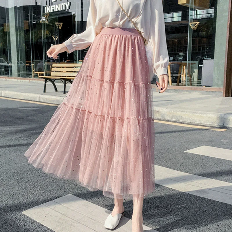 Юбка пачка с блестками в стиле бохо|Женские юбки| |