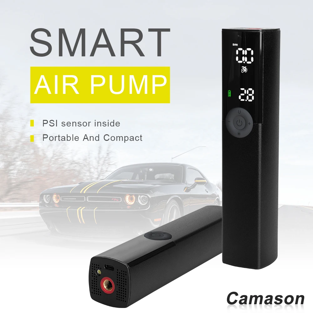 

Camason Smart air pump Portable Car automatic compressor tire inflator for Motorcycle Bicycle basketball Inflatable