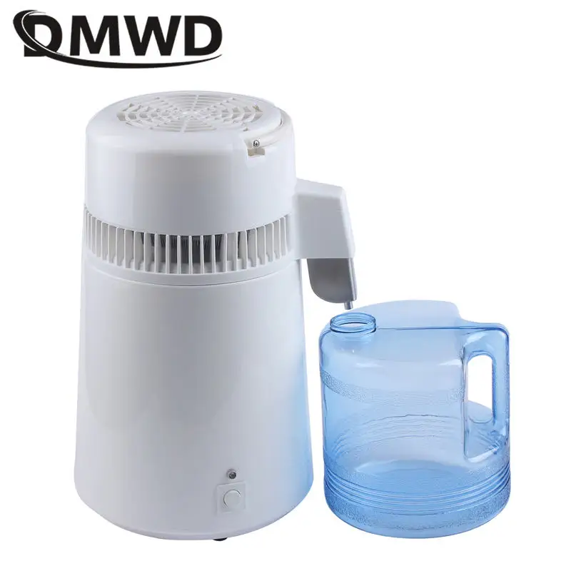 DMWD Pure Water Distiller 4L plastic jug water Distilled machine stainless steel Water Purifier Dental Distillation Equipment US