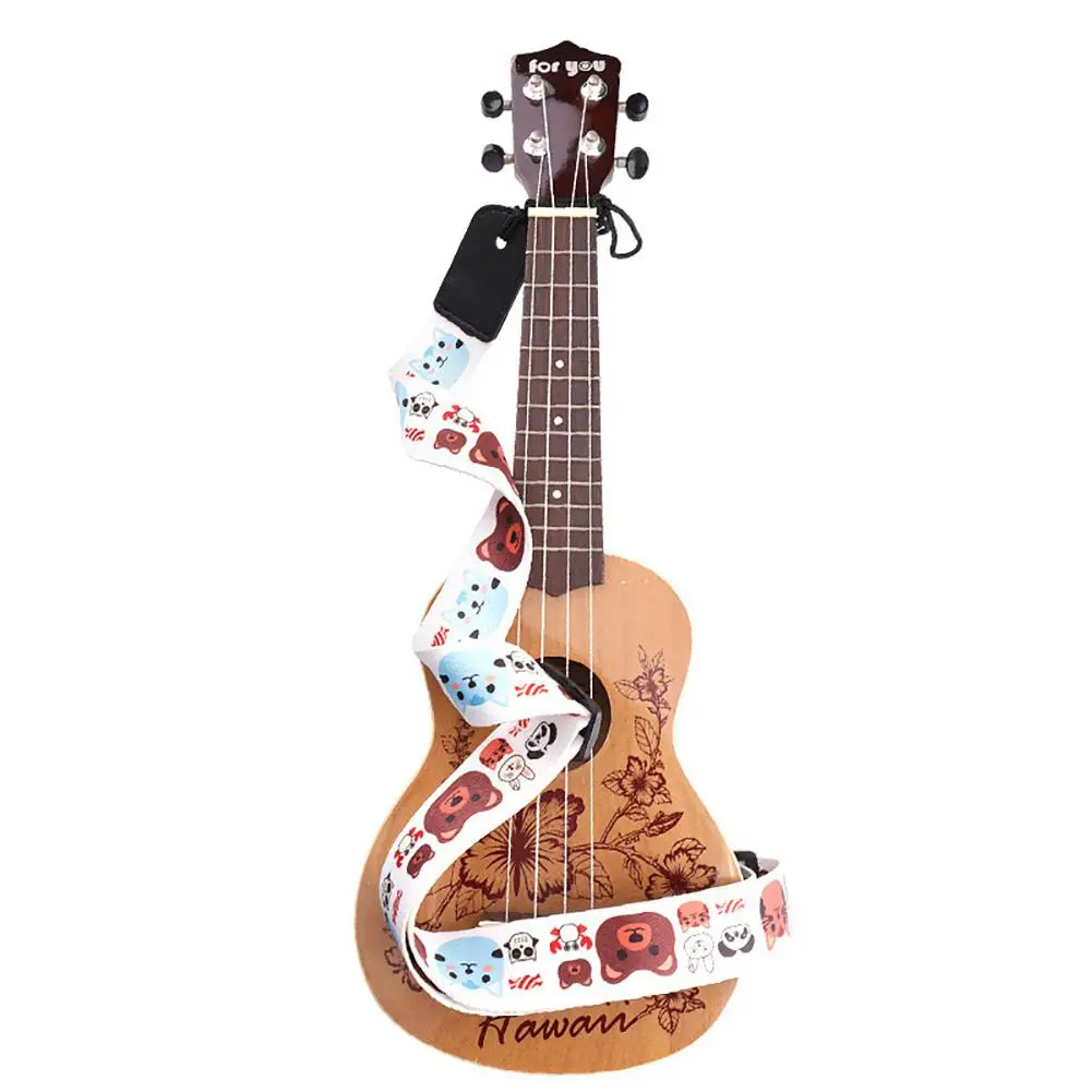Детский ремешок для укулеле с милым мультяшным принтом мини гитарный ремень из