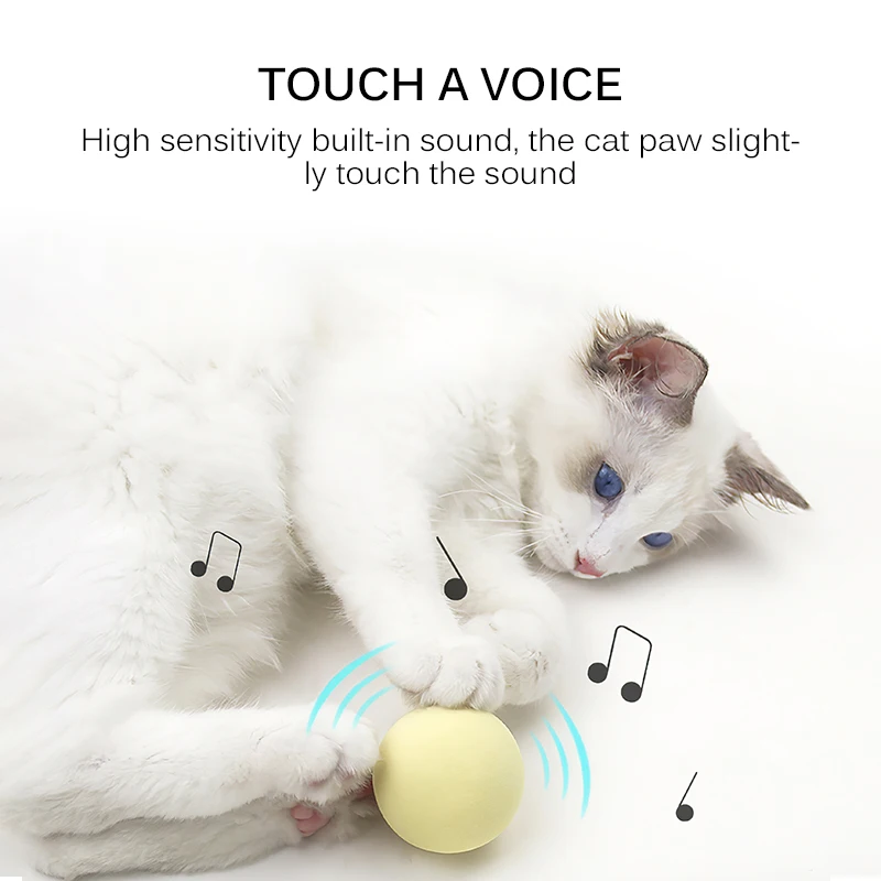 

Smart Cat Toy Interactive Ball Cat Training Toy Pet Playing Ball Pet Squeaky Supply Funny Cat Toy Called Ball