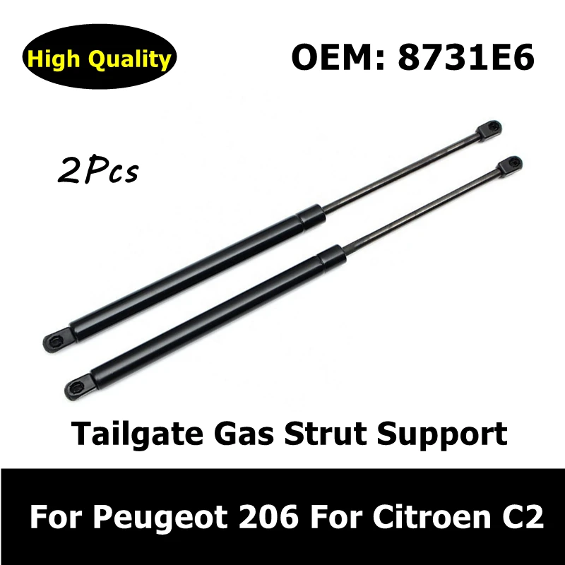 

8731E6 опорная газовая стойка задней двери для Peugeot 206 для Citroen C2, багажный отсек, гидравлическая стойка, стабилизатор задней двери
