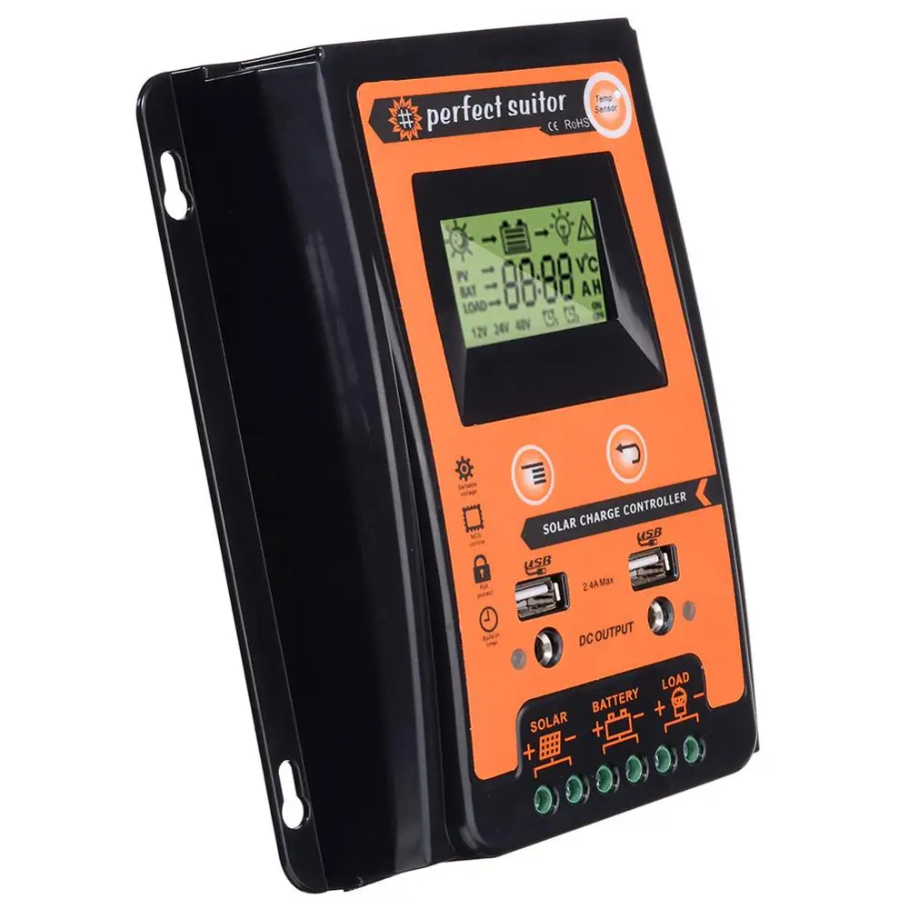 Автомобильный контроллер заряда солнечной батареи 12 в 24 30 А 50 MPPT регулятор панели
